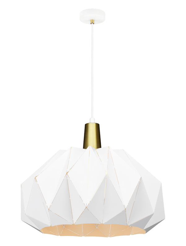 Matteo Lighting - C70911WH - One Light Pendant - The Origami - White from Lighting & Bulbs Unlimited in Charlotte, NC