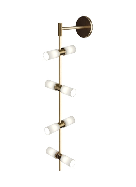 Visual Comfort Modern - 700MDWS3CRR - LED Wall Sconce - ModernRail - Aged Brass from Lighting & Bulbs Unlimited in Charlotte, NC