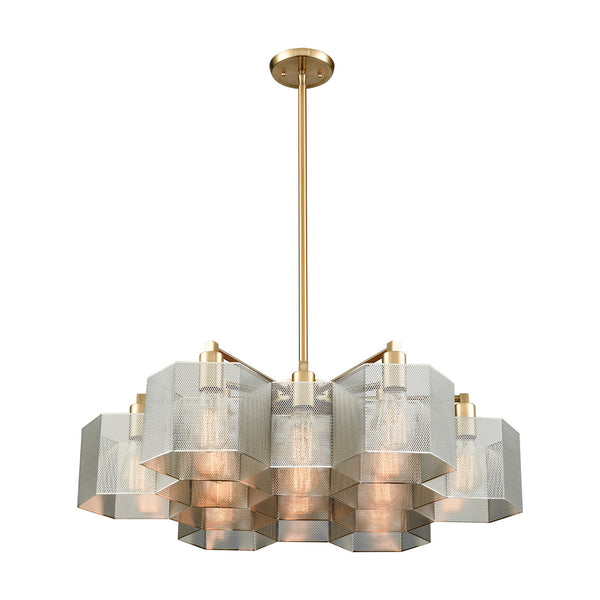 ELK Home - 21115/13 - 13 Light Chandelier - Compartir - Polished Nickel from Lighting & Bulbs Unlimited in Charlotte, NC