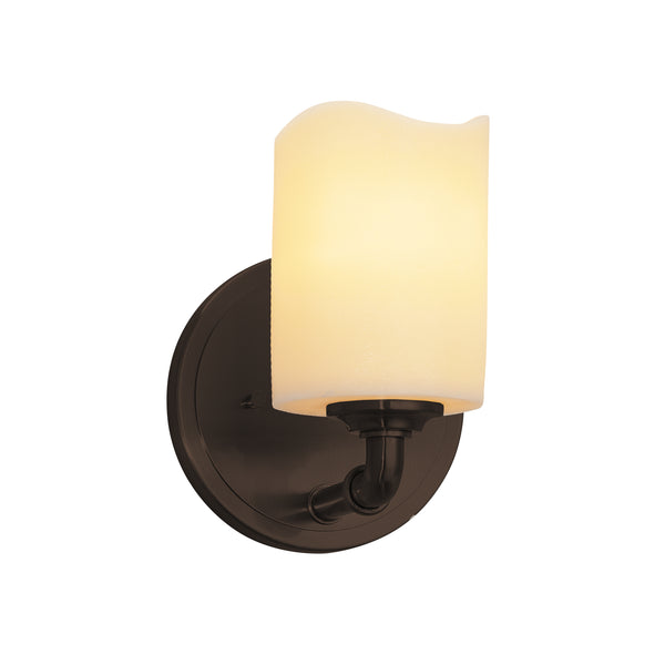 Justice Designs - CNDL-8461-14-CREM-DBRZ - Wall Sconce - CandleAria - Dark Bronze from Lighting & Bulbs Unlimited in Charlotte, NC