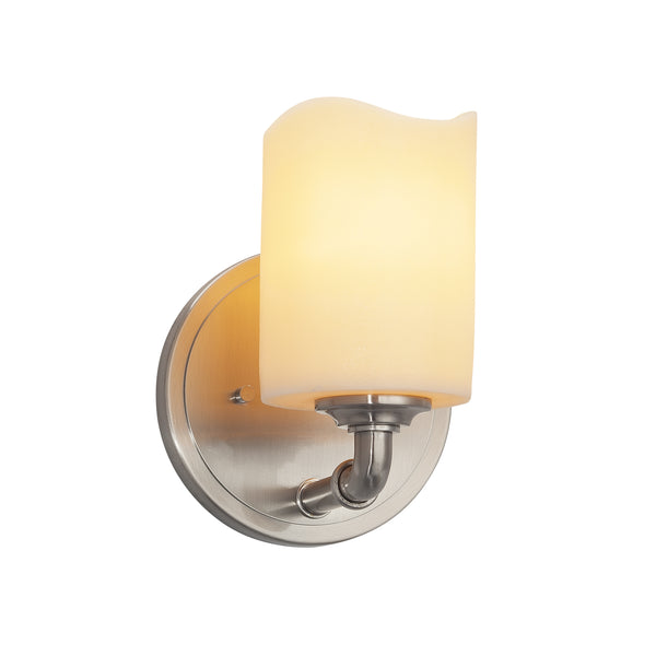 Justice Designs - CNDL-8461-14-CREM-NCKL - Wall Sconce - CandleAria - Brushed Nickel from Lighting & Bulbs Unlimited in Charlotte, NC
