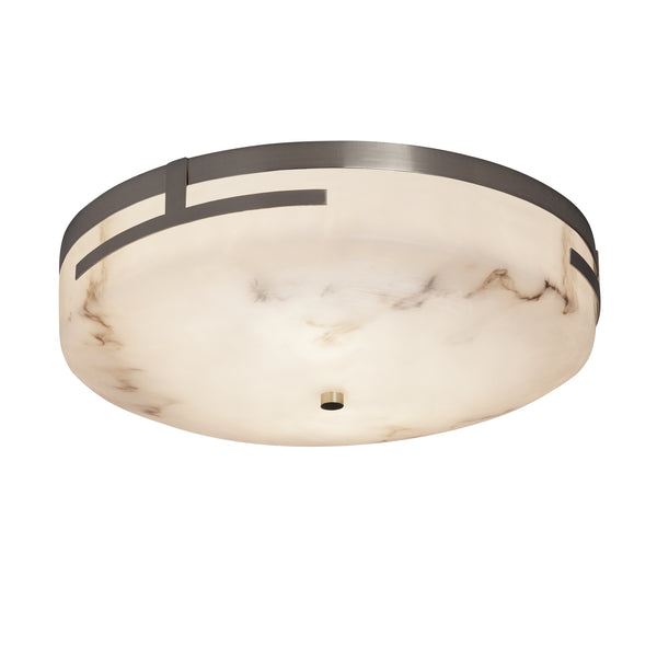 Justice Designs - FAL-8998-NCKL - LED Flush-Mount - LumenAria - Brushed Nickel from Lighting & Bulbs Unlimited in Charlotte, NC