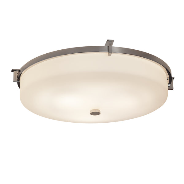 Justice Designs - FSN-8988-OPAL-CROM - LED Flush-Mount - Fusion - Polished Chrome from Lighting & Bulbs Unlimited in Charlotte, NC