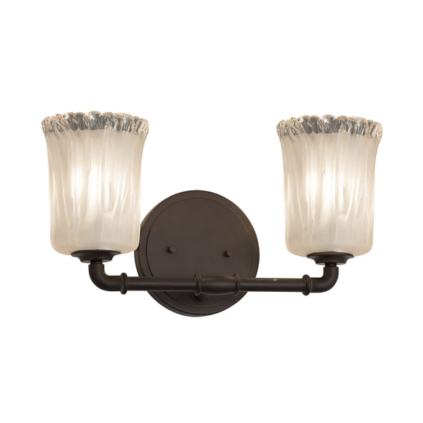Justice Designs - GLA-8462-16-WTFR-DBRZ - Two Light Bath Bar - Veneto Luce - Dark Bronze from Lighting & Bulbs Unlimited in Charlotte, NC