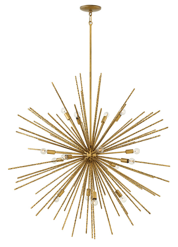 Fredrick Ramond - FR43016BNG - LED Chandelier - Tryst - Burnished Gold from Lighting & Bulbs Unlimited in Charlotte, NC