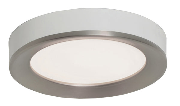 AFX Lighting - AAF121400L30D1SNWH - LED Flush Mount - Alta - Satin Nickel & White from Lighting & Bulbs Unlimited in Charlotte, NC