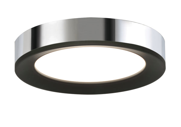 AFX Lighting - AAF162600L30D1BKPC - LED Flush Mount - Alta - Black & Polished Chrome from Lighting & Bulbs Unlimited in Charlotte, NC
