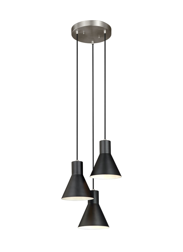 Generation Lighting - 5141303EN3-962 - Three Light Cluster Pendant - Towner - Brushed Nickel from Lighting & Bulbs Unlimited in Charlotte, NC