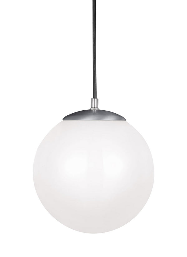 Visual Comfort Studio - 602093S-04 - LED Pendant - Leo - Hanging Globe - Satin Aluminum from Lighting & Bulbs Unlimited in Charlotte, NC