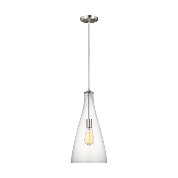 Visual Comfort Studio - 6537001-962 - One Light Pendant - Arilda - Brushed Nickel from Lighting & Bulbs Unlimited in Charlotte, NC