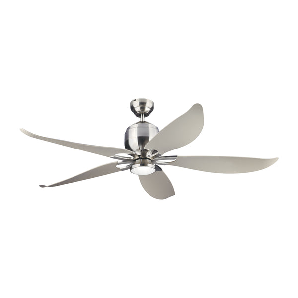 Generation Lighting - 5LLR56BSD-V1 - 56" Ceiling Fan - Lily 56 - Brushed Steel from Lighting & Bulbs Unlimited in Charlotte, NC