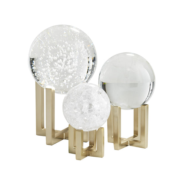 Arteriors - 9548 - Sculptures, Set of 3 - Macarthur - Clear from Lighting & Bulbs Unlimited in Charlotte, NC