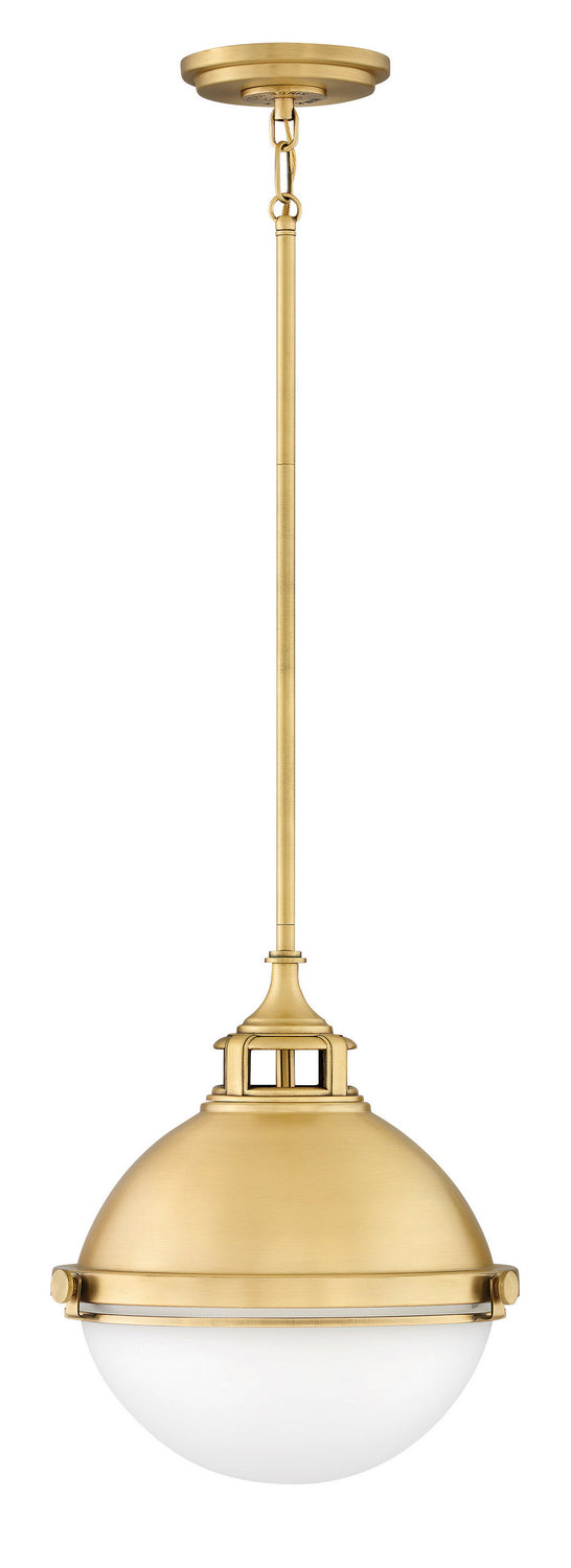 Hinkley - 4834SA - LED Pendant - Fletcher - Satin Brass from Lighting & Bulbs Unlimited in Charlotte, NC