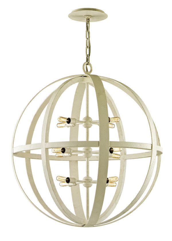 Troy Lighting - F6558 - 12 Light Pendant - Flatiron - Gesso White from Lighting & Bulbs Unlimited in Charlotte, NC