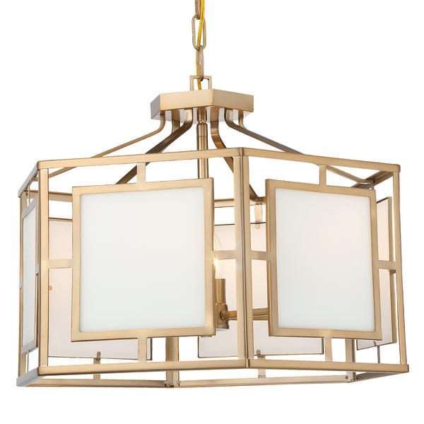 Crystorama - HIL-995-VG - Six Light Chandelier - Hillcrest - Vibrant Gold from Lighting & Bulbs Unlimited in Charlotte, NC