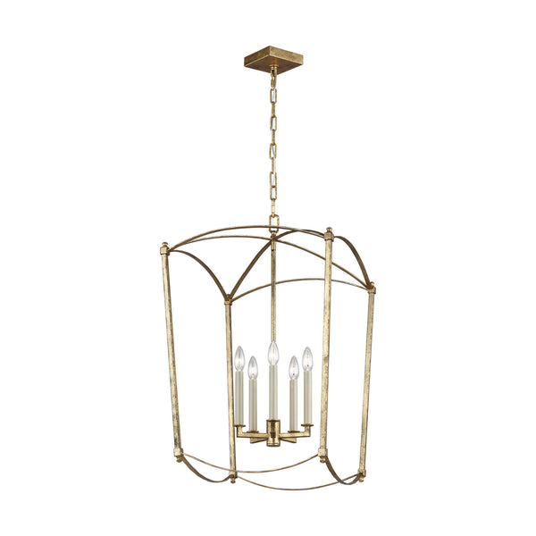 Visual Comfort Studio - F3323/5ADB - Five Light Lantern - Thayer - Antique Gild from Lighting & Bulbs Unlimited in Charlotte, NC