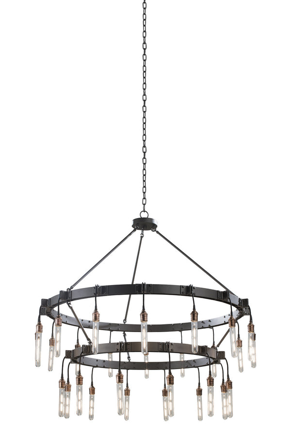 Kalco - 506273MGM - 28 Light Chandelier - Stuyvesant - Matte Gun Metal from Lighting & Bulbs Unlimited in Charlotte, NC