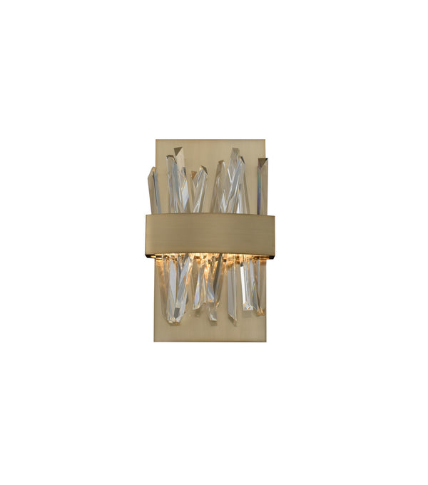 Allegri - 030220-038 - LED Wall Sconce - Glacier - Brushed Champagne Gold from Lighting & Bulbs Unlimited in Charlotte, NC
