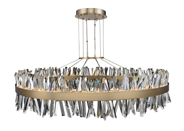 Allegri - 030257-038 - LED Pendant - Glacier - Brushed Champagne Gold from Lighting & Bulbs Unlimited in Charlotte, NC