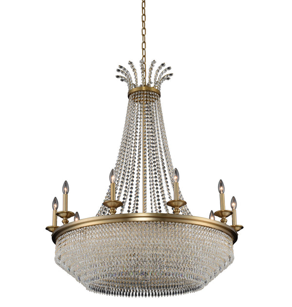 Allegri - 033972-044-FR001 - Ten Light Chandelier - Tavo - Winter Brass from Lighting & Bulbs Unlimited in Charlotte, NC