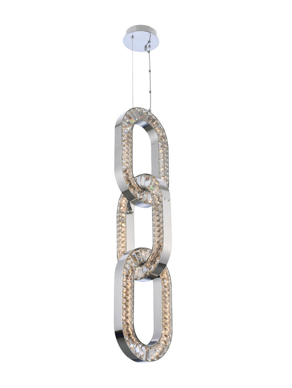 Allegri - 034350-010-FR001 - LED Foyer Pendant - Catena - Chrome from Lighting & Bulbs Unlimited in Charlotte, NC