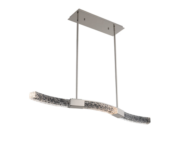 Allegri - 034860-046-FR001 - LED Island Pendant - Athena - Polish Nickel from Lighting & Bulbs Unlimited in Charlotte, NC