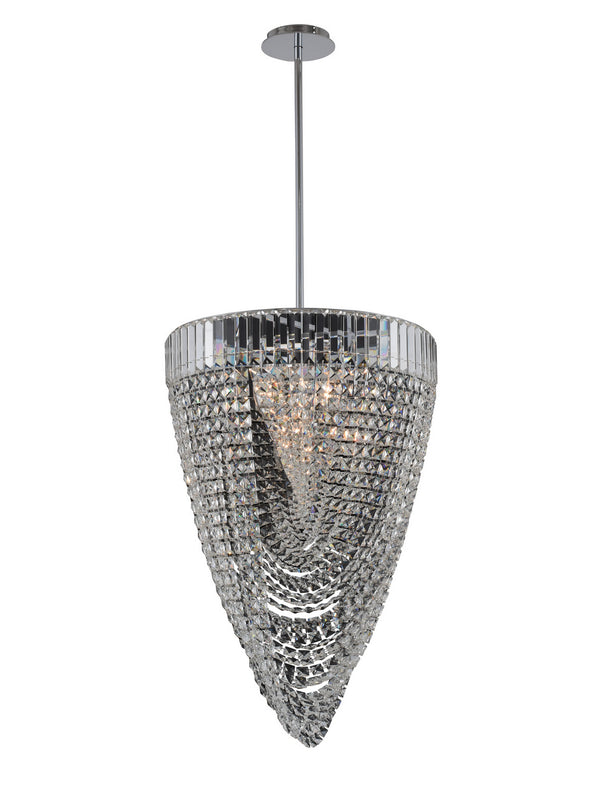 Allegri - 035350-010-FR001 - 12 Light Foyer Pendant - Mira - Chrome from Lighting & Bulbs Unlimited in Charlotte, NC