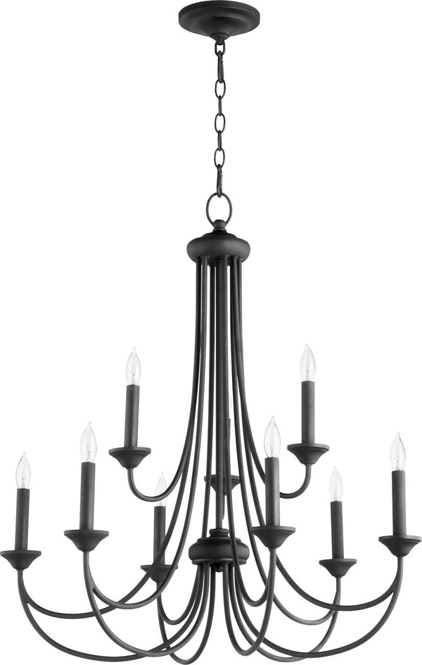 Quorum - 6250-9-69 - Nine Light Chandelier - Brooks - Textured Black from Lighting & Bulbs Unlimited in Charlotte, NC