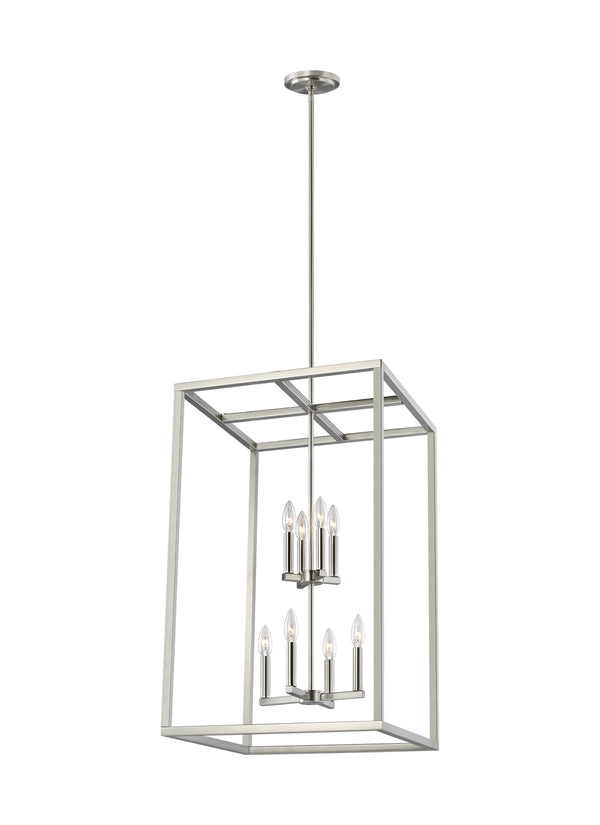 Generation Lighting - 5134508EN-962 - Eight Light Hall / Foyer - Moffet Street - Brushed Nickel from Lighting & Bulbs Unlimited in Charlotte, NC