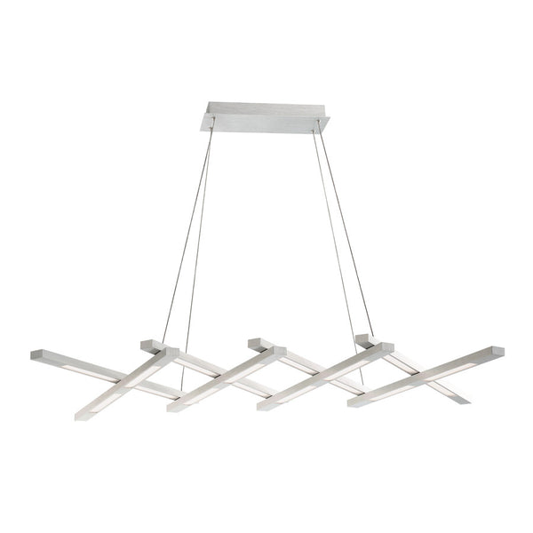 Modern Forms - PD-32880-AL - LED Linear Pendant - Scissors - Brushed Aluminum from Lighting & Bulbs Unlimited in Charlotte, NC