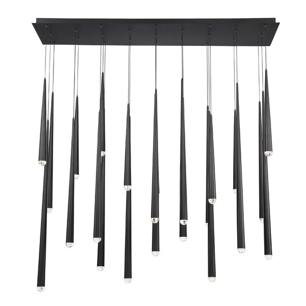 Modern Forms - PD-41723L-BK - LED Pendant - Cascade - Black from Lighting & Bulbs Unlimited in Charlotte, NC