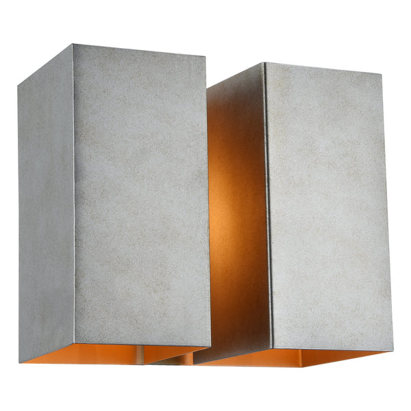 Matteo Lighting - W59302SV - Two Light Wall Sconce - Mattone - Rusty Silver from Lighting & Bulbs Unlimited in Charlotte, NC