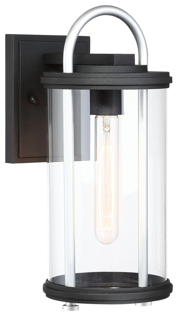 Minka-Lavery - 72672-32 - One Light Outdoor Wall Mount - Keyser - Coal W/Silver Accent from Lighting & Bulbs Unlimited in Charlotte, NC