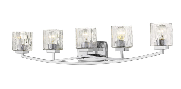 Z-Lite - 1929-5V-CH - Five Light Vanity - Zaid - Chrome from Lighting & Bulbs Unlimited in Charlotte, NC