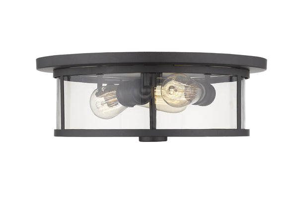 Z-Lite - 462F16-BRZ - Three Light Flush Mount - Savannah - Bronze from Lighting & Bulbs Unlimited in Charlotte, NC