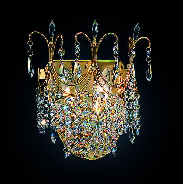 Classic Lighting - 1755 CP - Two Light Wall Sconce - Crown - Chrome from Lighting & Bulbs Unlimited in Charlotte, NC