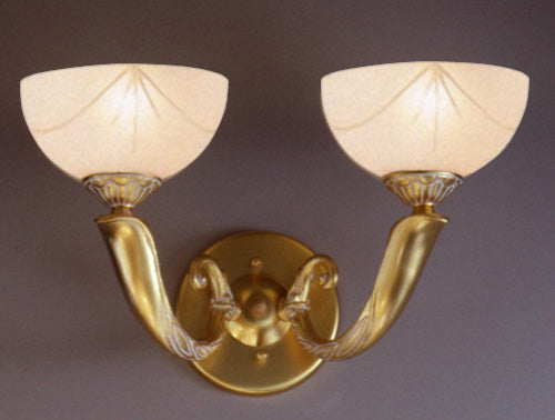 Classic Lighting - 5652 GM - Two Light Wall Sconce - Valencia - Gold Matte from Lighting & Bulbs Unlimited in Charlotte, NC