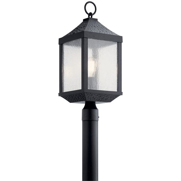 Kichler - 49987DBK - One Light Outdoor Post Mount - Springfield - Distressed Black from Lighting & Bulbs Unlimited in Charlotte, NC