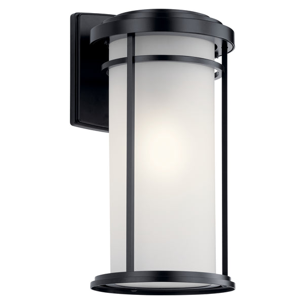 Kichler - 49688BK - One Light Outdoor Wall Mount - Toman - Black from Lighting & Bulbs Unlimited in Charlotte, NC