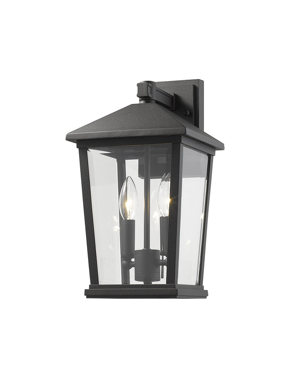 Z-Lite - 568M-BK - Two Light Outdoor Wall Sconce - Beacon - Black from Lighting & Bulbs Unlimited in Charlotte, NC