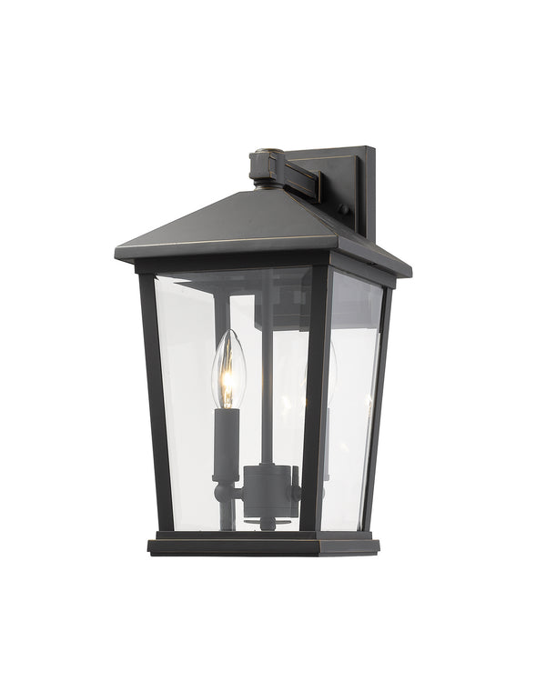 Z-Lite - 568M-ORB - Two Light Outdoor Wall Sconce - Beacon - Oil Rubbed Bronze from Lighting & Bulbs Unlimited in Charlotte, NC