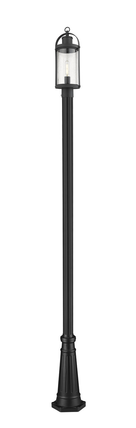 Z-Lite - 569PHM-519P-BK - One Light Outdoor Post Mount - Roundhouse - Black from Lighting & Bulbs Unlimited in Charlotte, NC