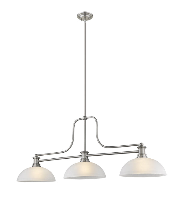 Z-Lite - 725-3BN-DWL14 - Three Light Chandelier - Melange - Brushed Nickel from Lighting & Bulbs Unlimited in Charlotte, NC
