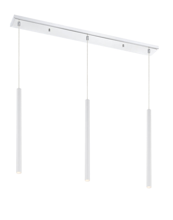 Z-Lite - 917MP24-WH-LED-3LCH - LED Island/Billiard - Forest - Chrome from Lighting & Bulbs Unlimited in Charlotte, NC