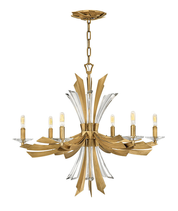 Fredrick Ramond - FR40908BNG - LED Chandelier - Vida - Burnished Gold from Lighting & Bulbs Unlimited in Charlotte, NC