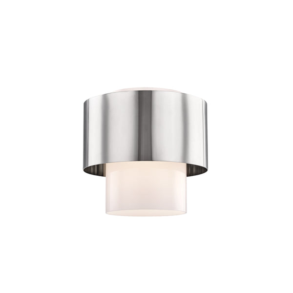 Hudson Valley - 8609-PN - One Light Flush Mount - Corinth - Polished Nickel from Lighting & Bulbs Unlimited in Charlotte, NC