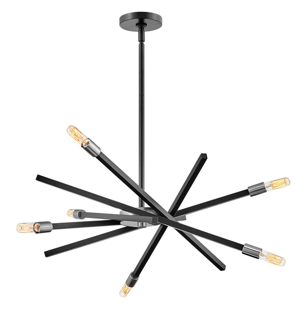 Hinkley - 4765SK - LED Chandelier - Archer - Satin Black from Lighting & Bulbs Unlimited in Charlotte, NC