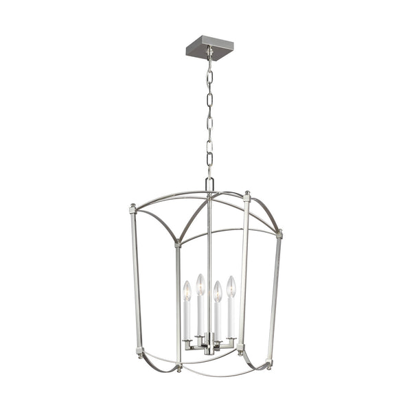 Visual Comfort Studio - F3322/4PN - Four Light Lantern - Thayer - Polished Nickel from Lighting & Bulbs Unlimited in Charlotte, NC