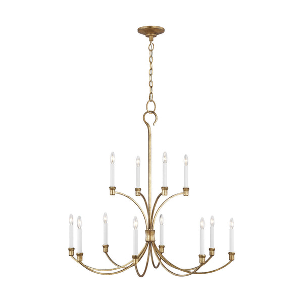 Visual Comfort Studio - CC10712ADB - 12 Light Chandelier - Westerly - Antique Gild from Lighting & Bulbs Unlimited in Charlotte, NC