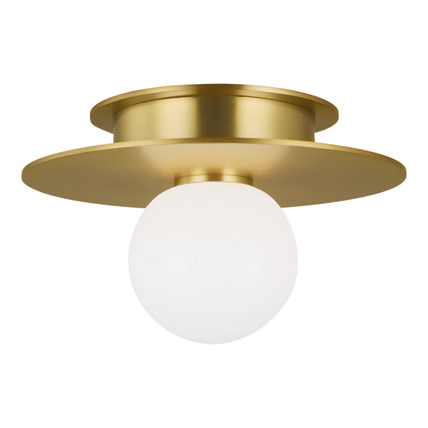 Visual Comfort Studio - KF1001BBS - One Light Flush Mount - Nodes - Burnished Brass from Lighting & Bulbs Unlimited in Charlotte, NC